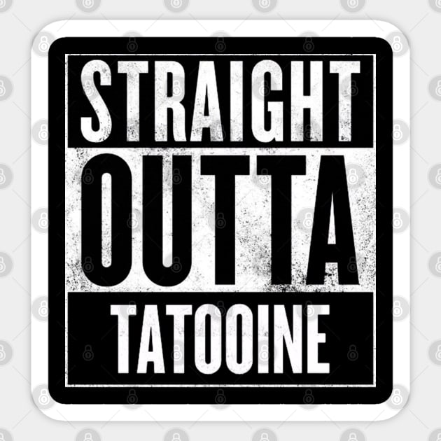 Straight Outta Tatooine Sticker by finnyproductions